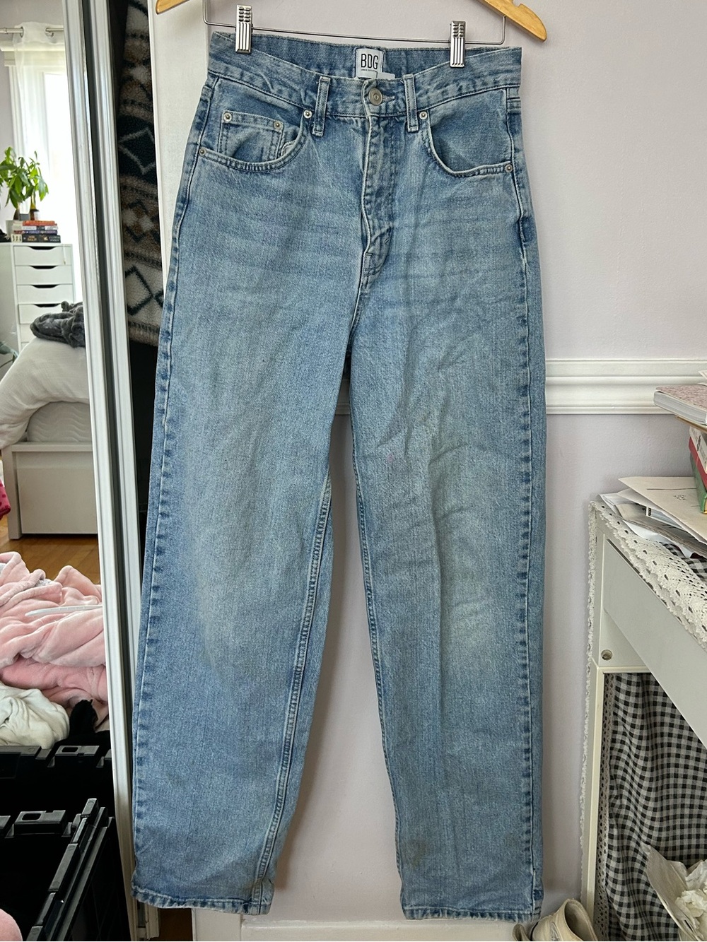 BDG Light Blue High-Rise Baggy Jeans